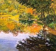 Kate Clark Mill Pond Sweden oil painting artist